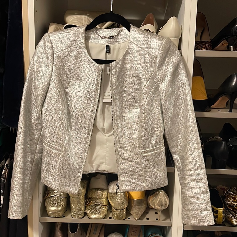 Metallic Tweed Jacket
